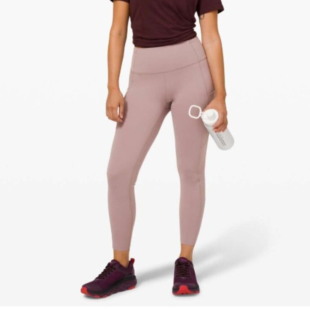 Lululemon Fast and Free Tight II 25" Non-Reflective Nulux Violet Verbena Sz 8